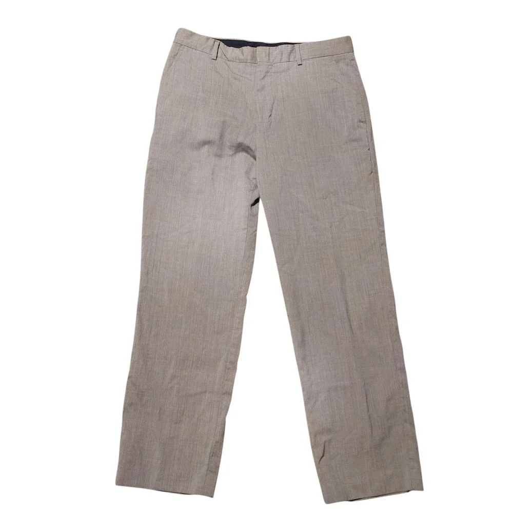 Banana Republic Mens 100% Wool Dress Pants Tan Straight Leg‎ 32x30 SPR08 547226